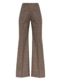 ETRO plaid flared trousers - Brown