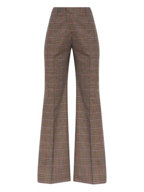 ETRO plaid flared trousers