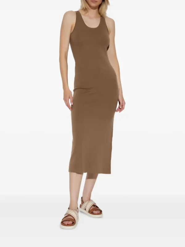 Max Mara Aceri Virgin Wool Long Dress - Beige