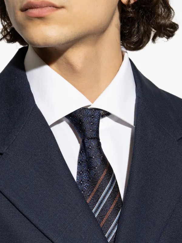 ETRO ペイズリー シルクネクタイ | ブルー | FARFETCH JP