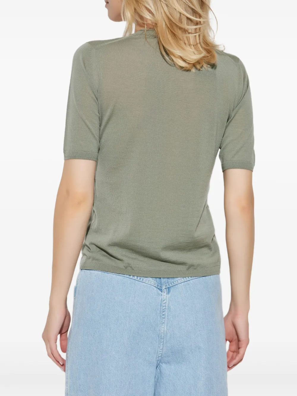Max Mara Top met korte mouwen Groen