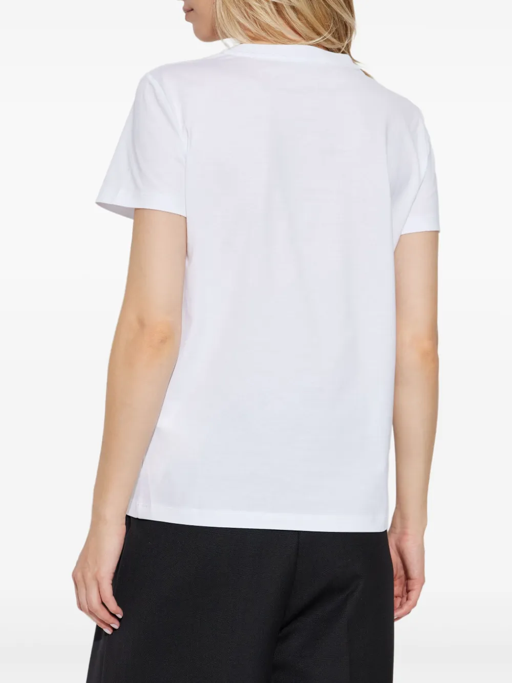 Max Mara T-shirt met geborduurd logo Wit