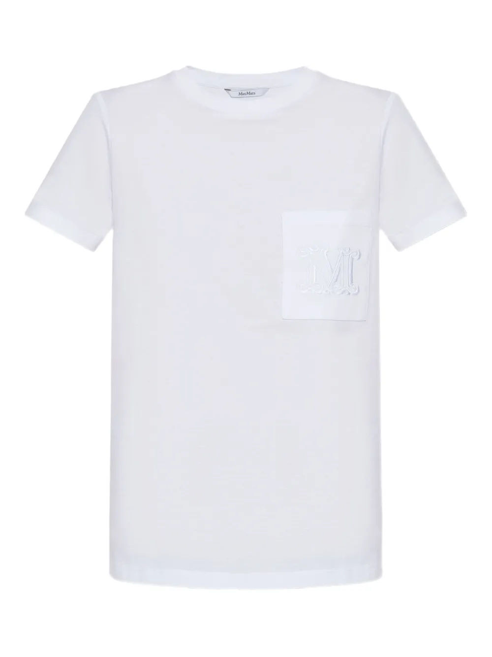 Max Mara T-shirt met geborduurd logo Wit