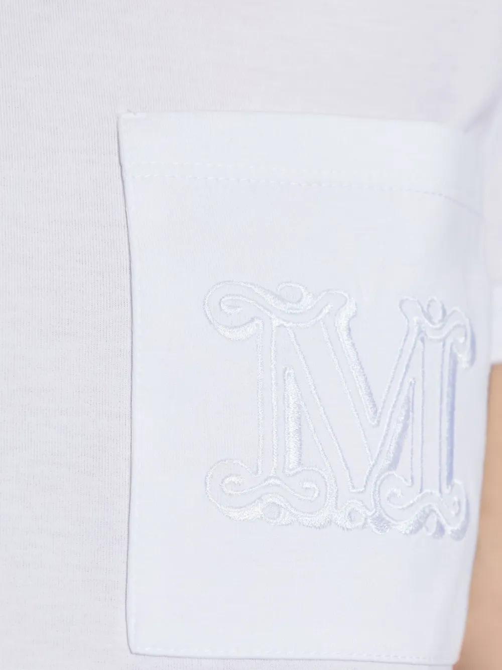 Max Mara T-shirt met geborduurd logo Wit