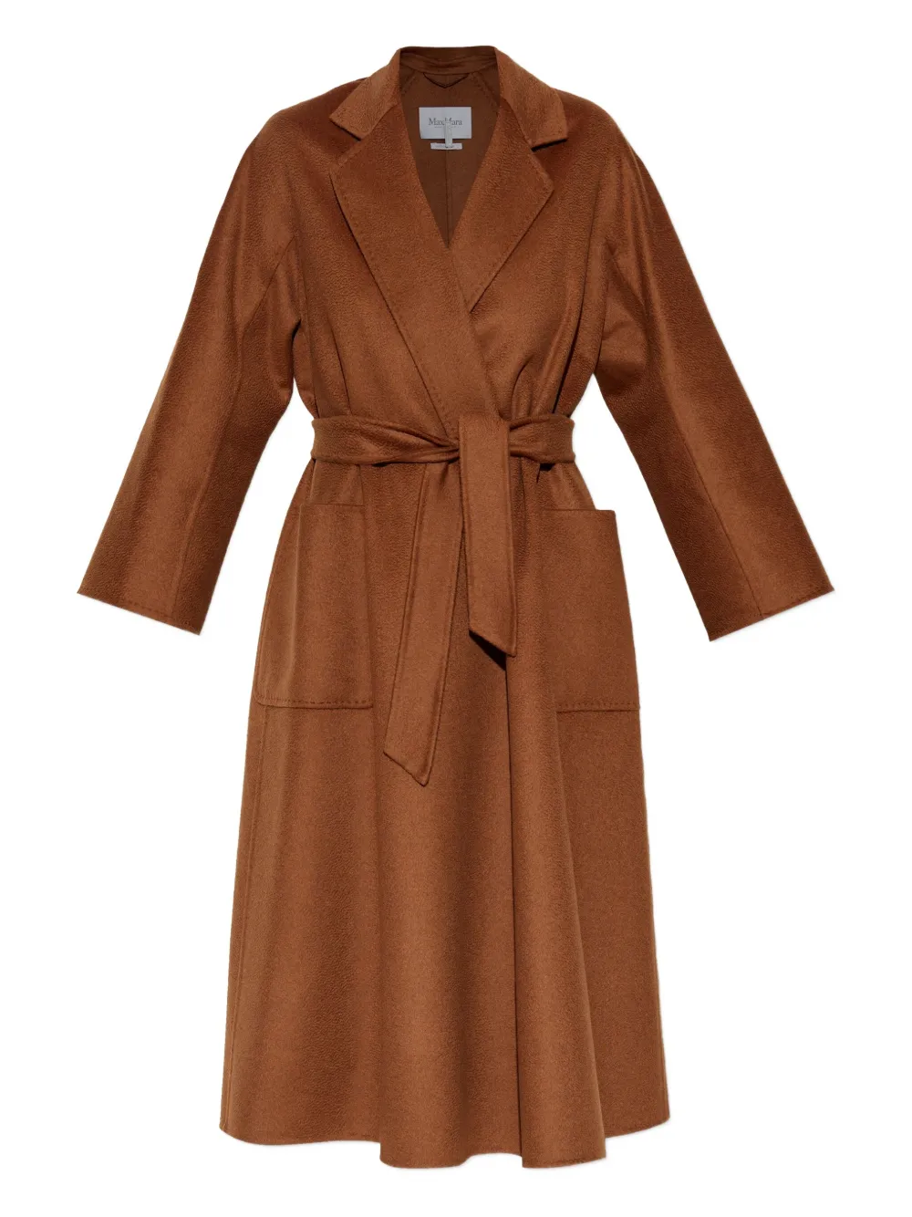 Max Mara belted cashmere wrap coat | Brown | Image 1