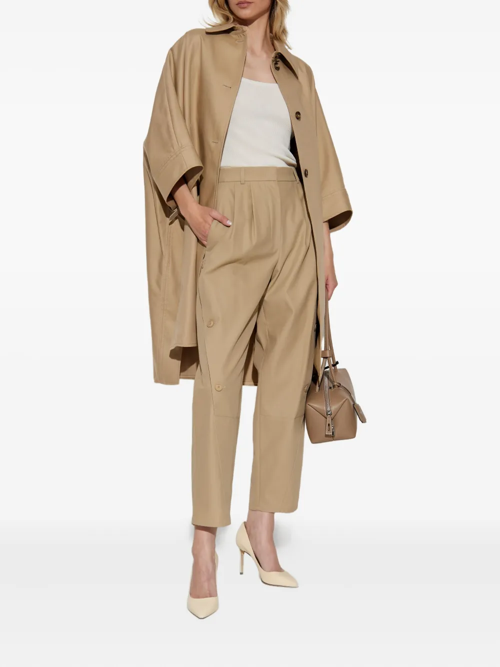 Max Mara Pedale cape-style button-up coat | Capes | Image 2