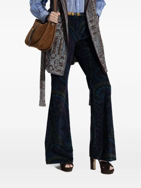 ETRO paisley-print flared trousers
