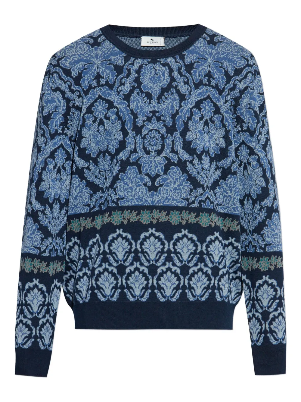 floral-pattern sweater