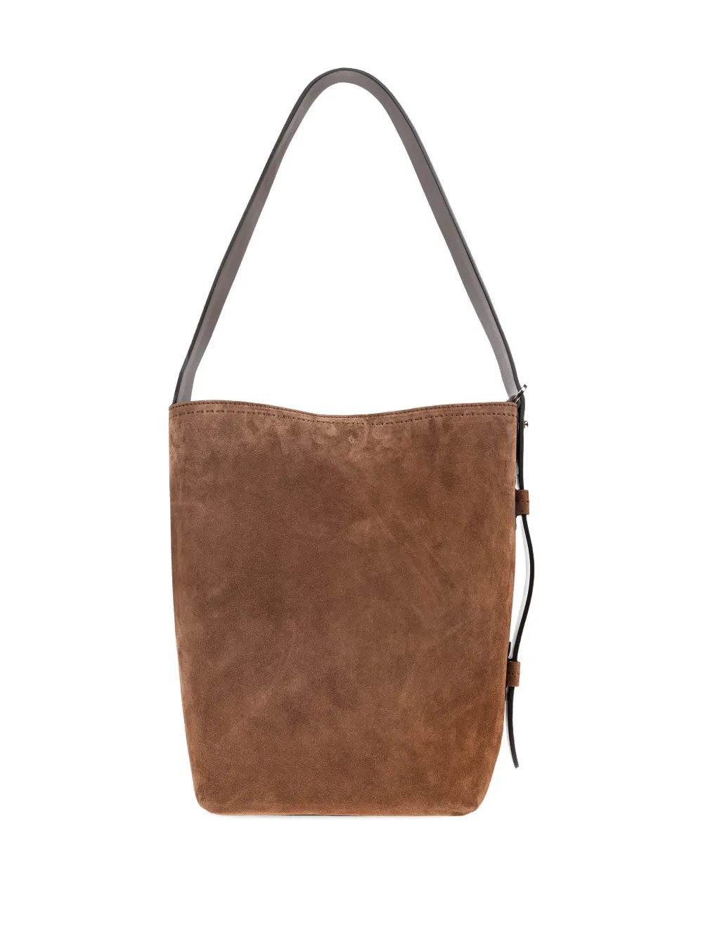 Max Mara Archeti suède schoudertas Bruin