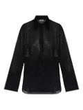 Oséree sparkling button-up shirt - Black