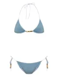 Oséree glitter-detailing bikini - Blue