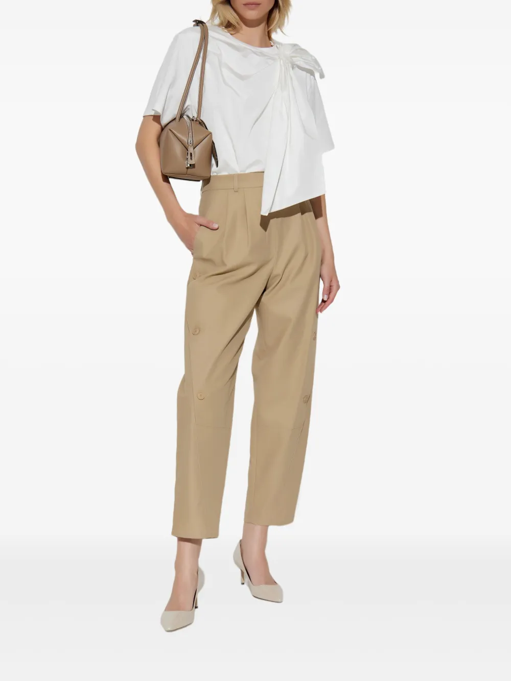 Max Mara Colle T-shirt Wit