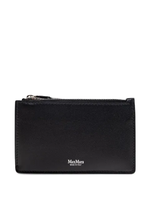 Max Mara leather zip pouch
