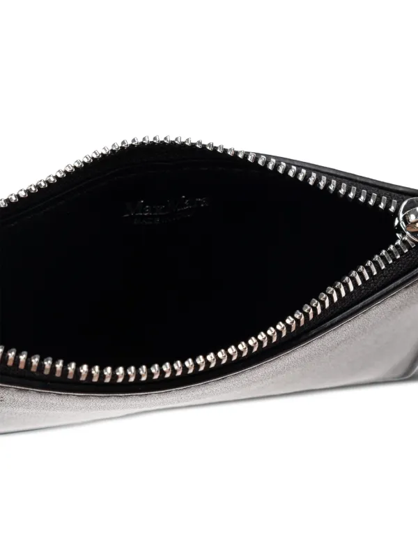 Max Mara Leather Zip Pouch | Black | FARFETCH ZA