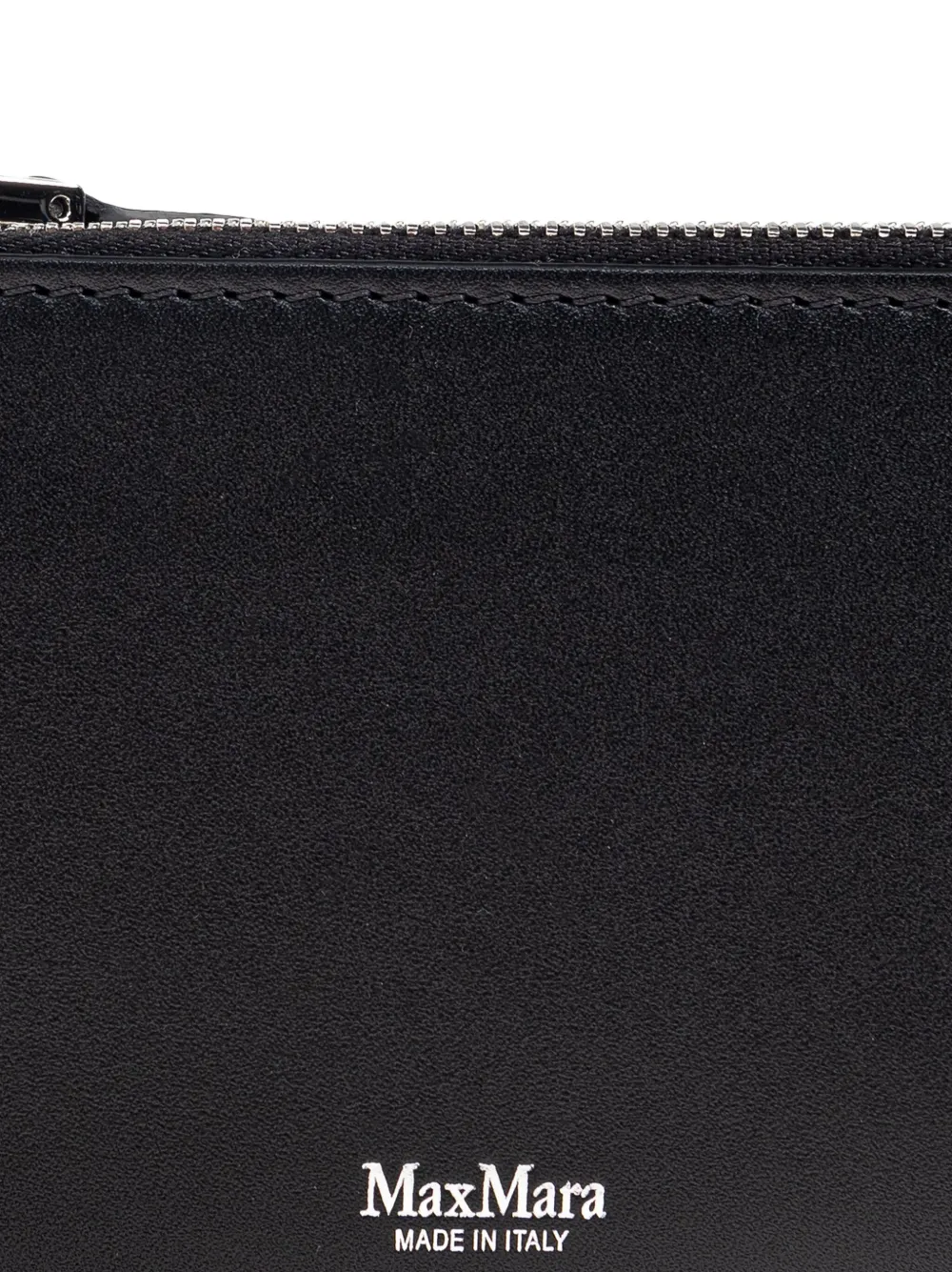 Max Mara Leren buidel Zwart