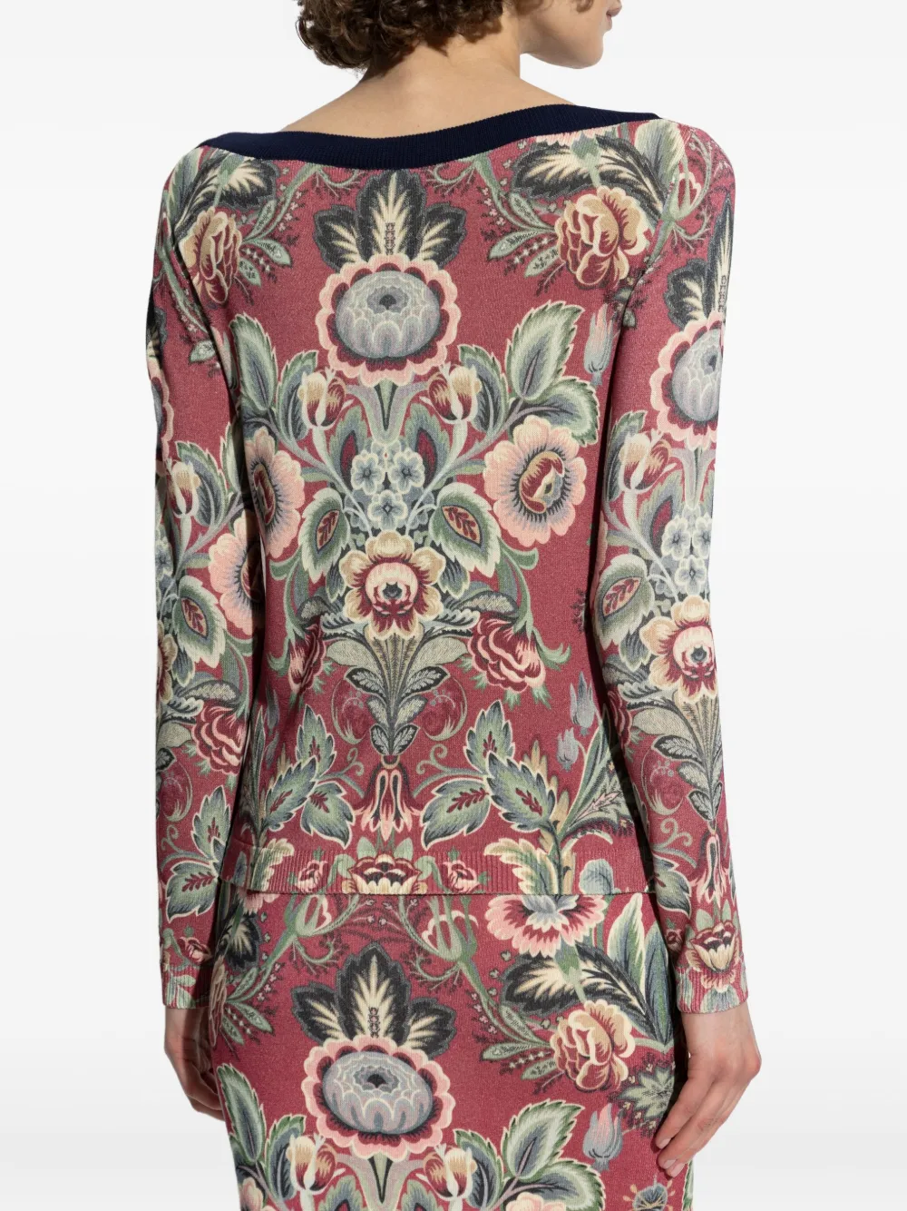 ETRO Top met bloemenprint Rood