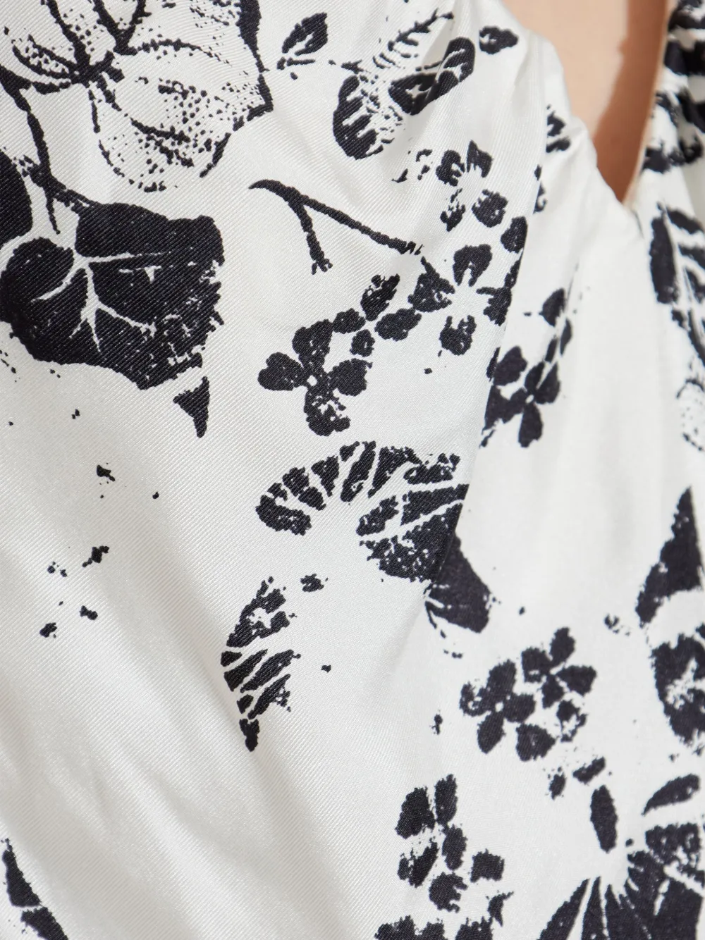 Max Mara Top met bloemenprint Wit