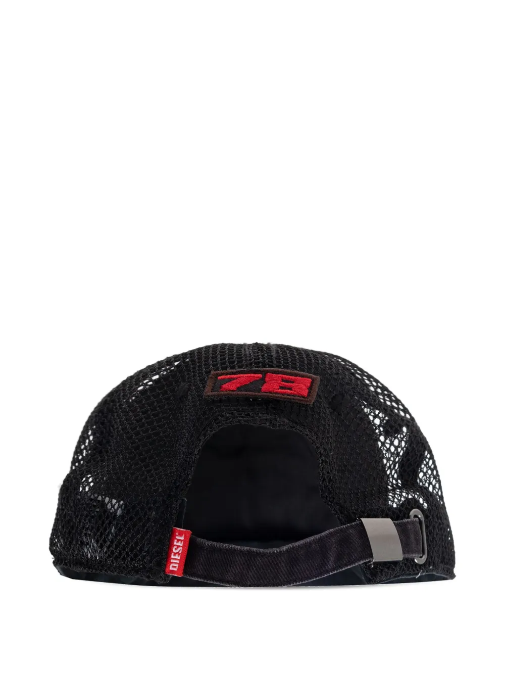 Diesel Meshy panneled cap - Zwart
