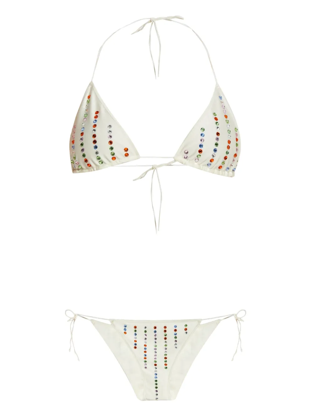 Oséree Gem triangle bikini | White | Image 1