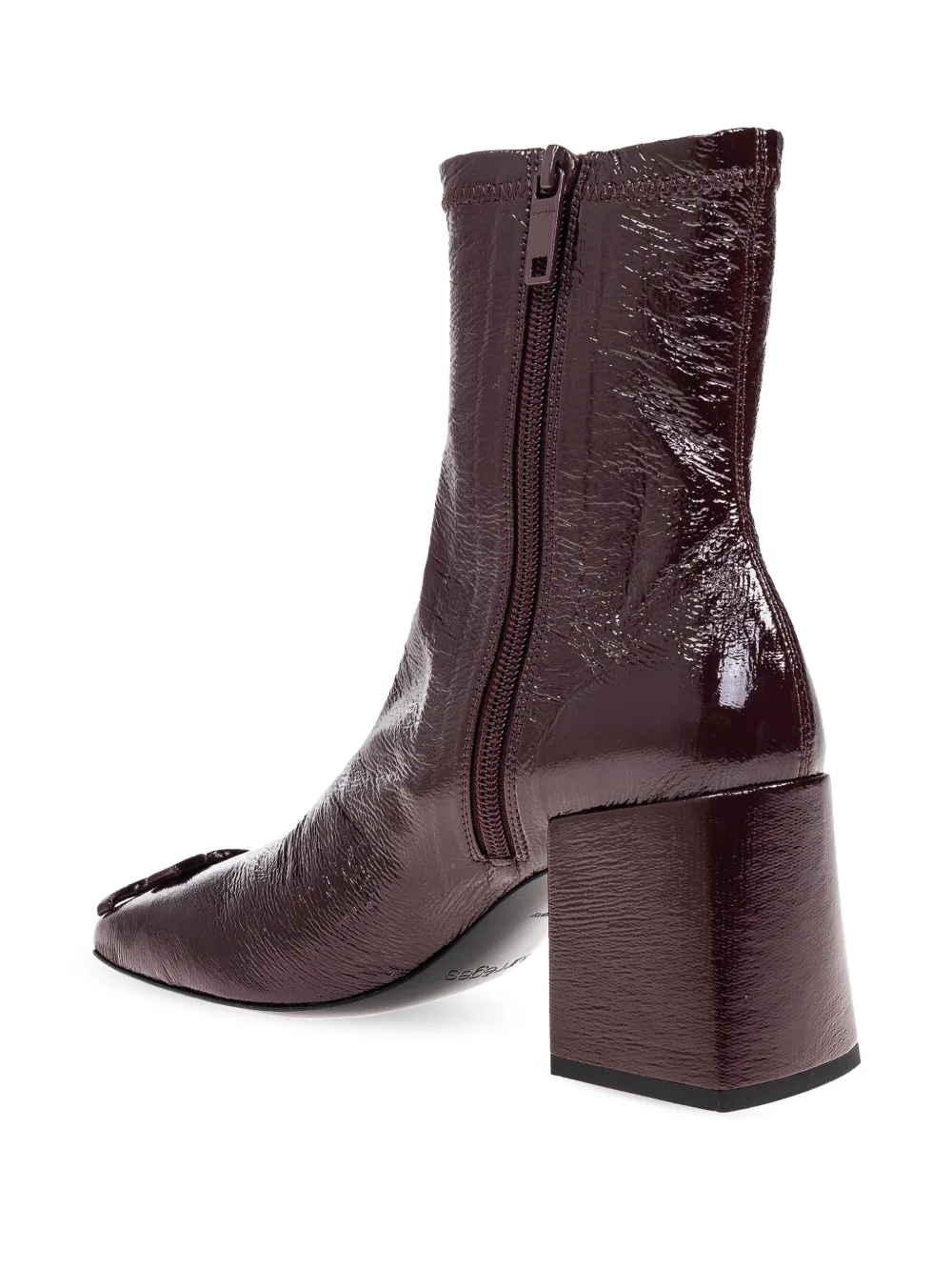 Courrèges 75mm Reedition ankle boots Red
