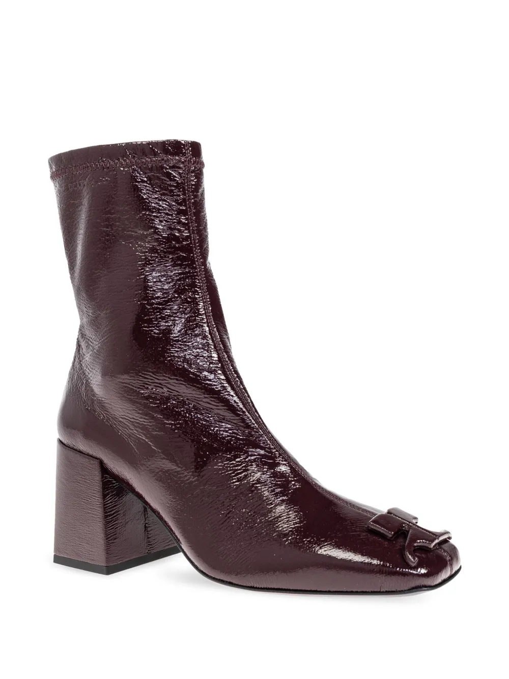 Courrèges 75mm Reedition ankle boots Red