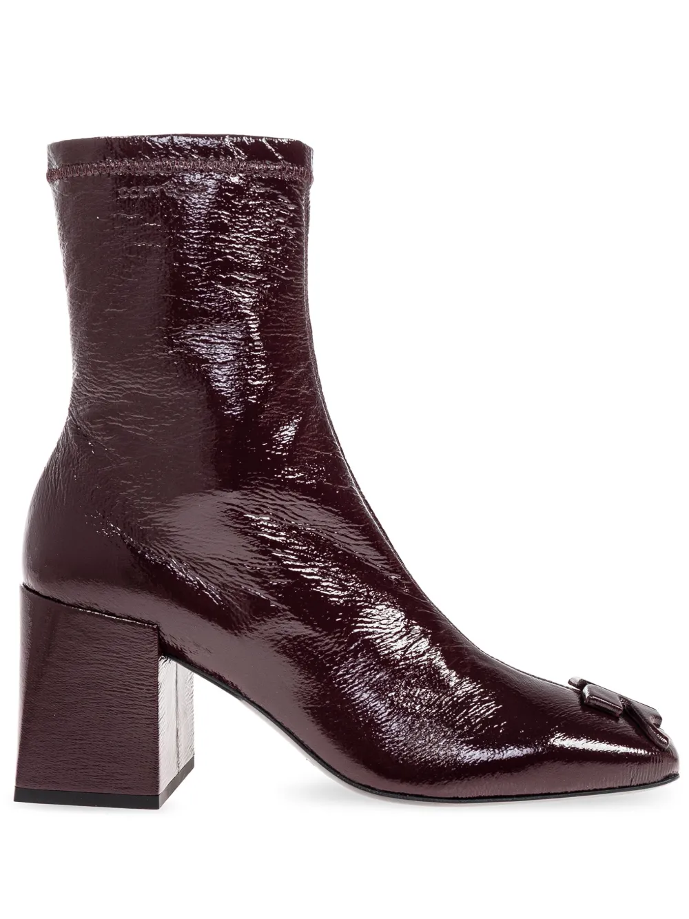 Courrèges 75mm Reedition ankle boots Red
