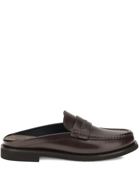 Brunello Cucinelli horsebit jewel-embellished mules