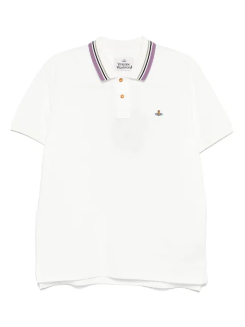 Vivienne Westwood Polo con ricamo Orb