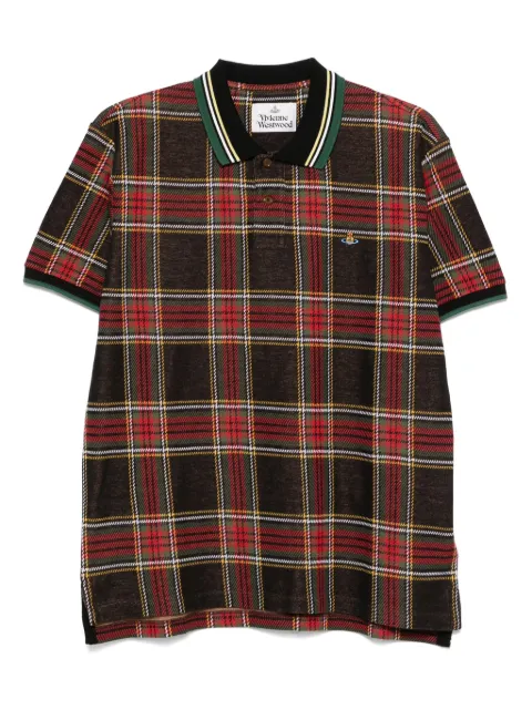 Vivienne Westwood checked polo shirt