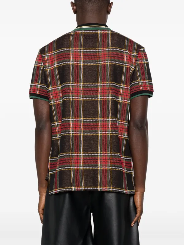 Vivienne Westwood チェック柄ポロシャツ 44 Vivienne Westwood チェック ポロシャツ | レッド | FARFETCH JP