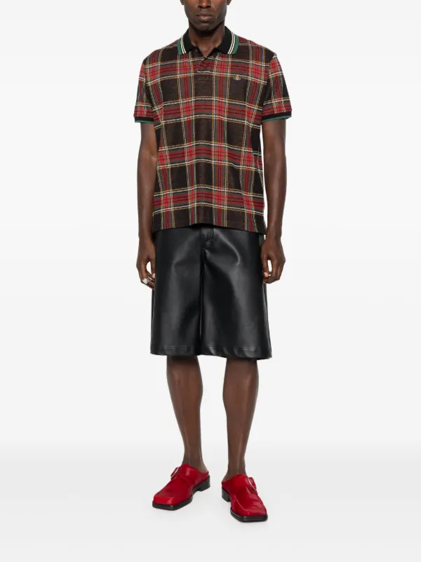 Vivienne Westwood チェック柄ポロシャツ 44 ヴィヴィアンウエストウッド MAN 中古 //タータンチェック半袖