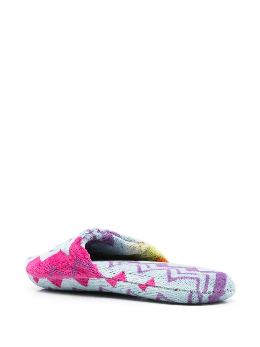 Missoni Home zigzag-print slippers Blue