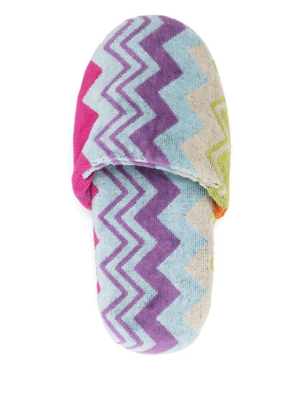 Missoni Home zigzag-print slippers Blue