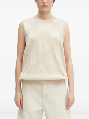 Rick Owens DRKSHDW カットアウト ノースリーブトップ | ホワイト