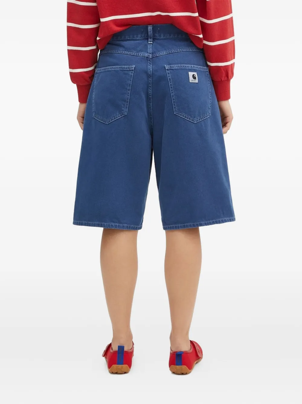Carhartt WIP Brandon cotton shorts Blauw