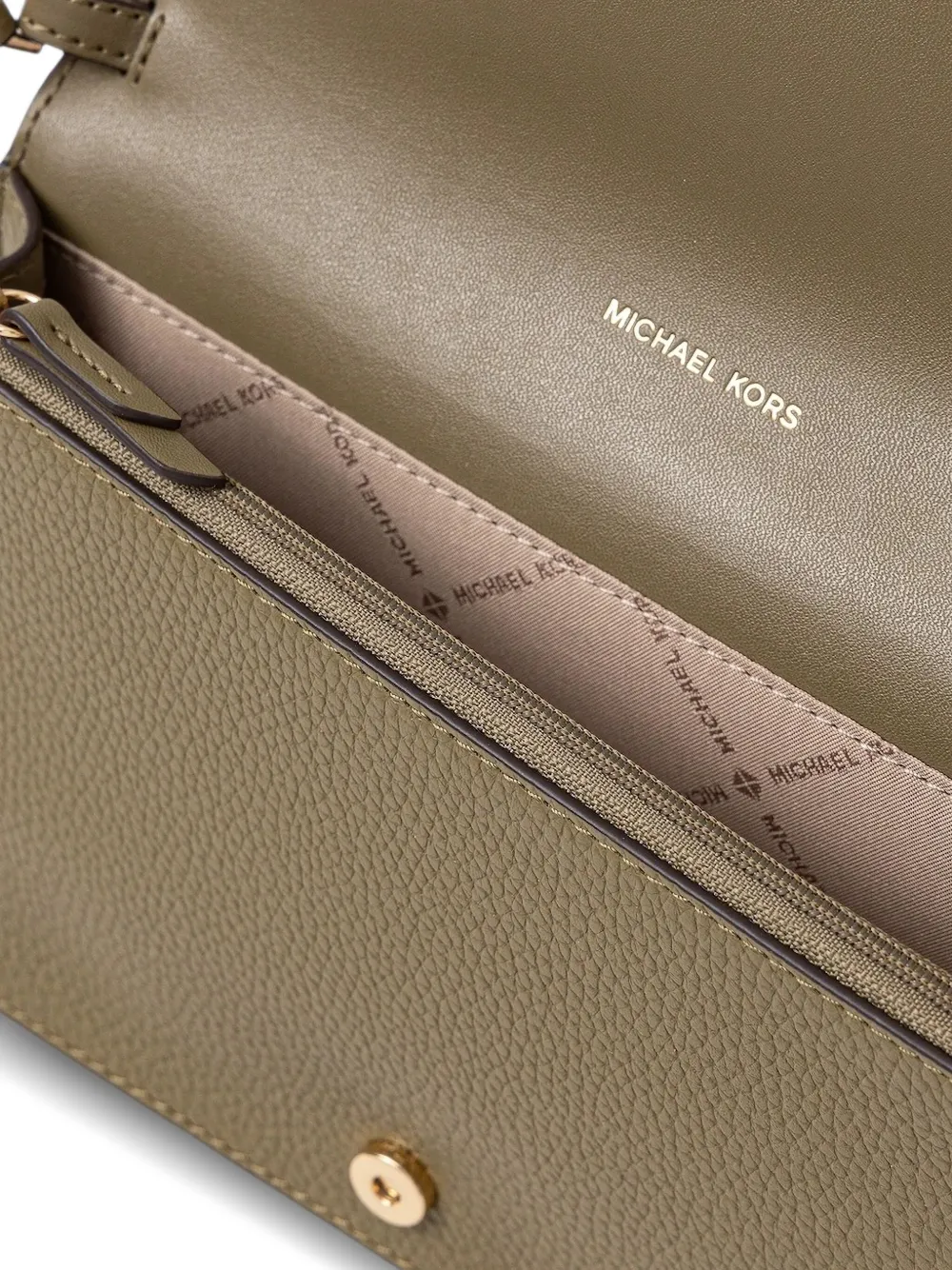 Michael Kors Leren crossbodytas Groen