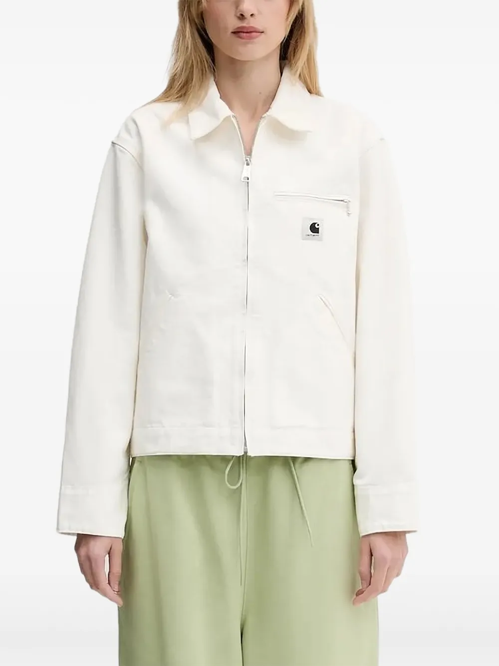 Carhartt WIP OG Detroit zip-front pocket jacket | White | Image 1