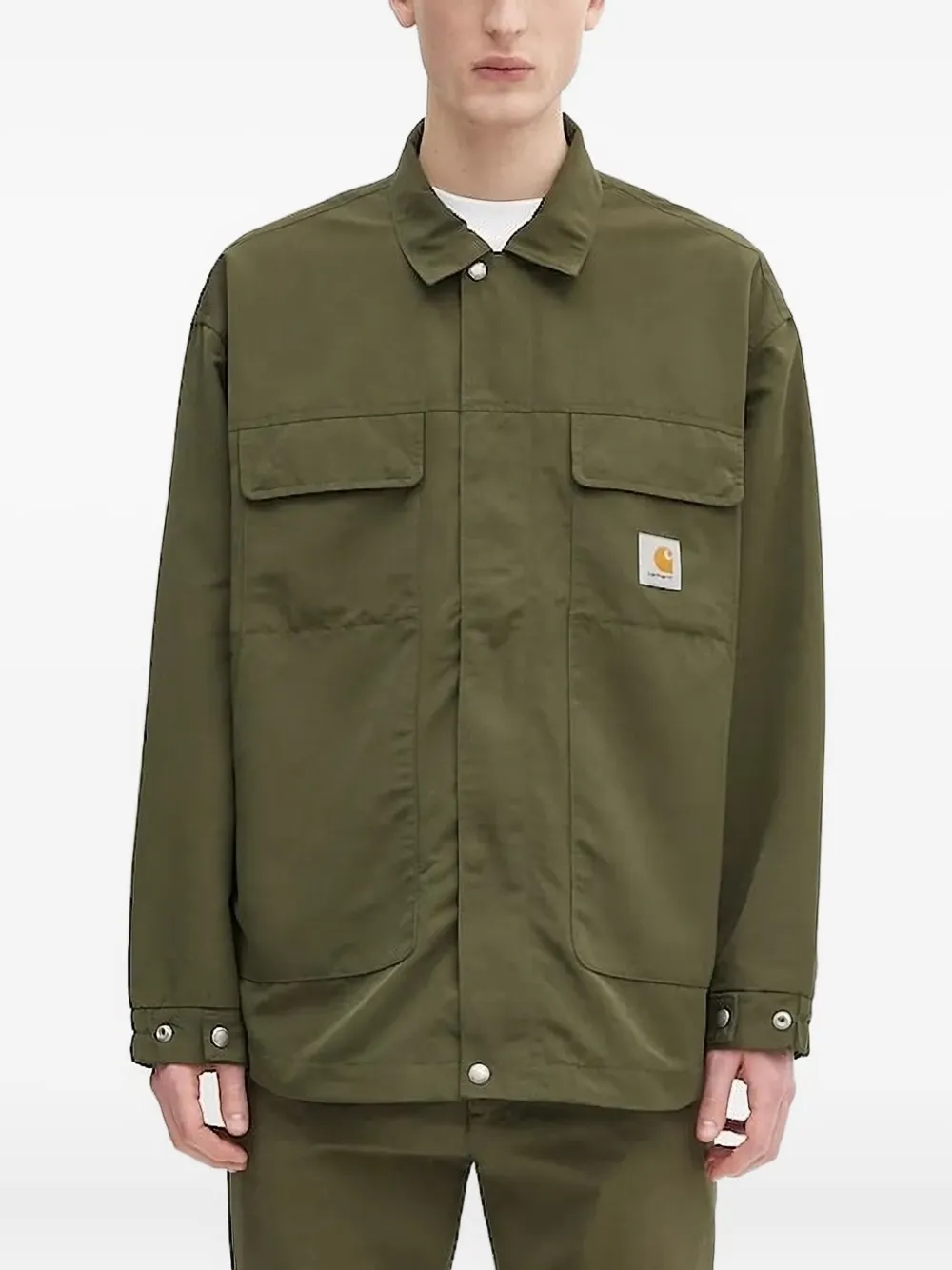 Carhartt WIP logo jacket Groen