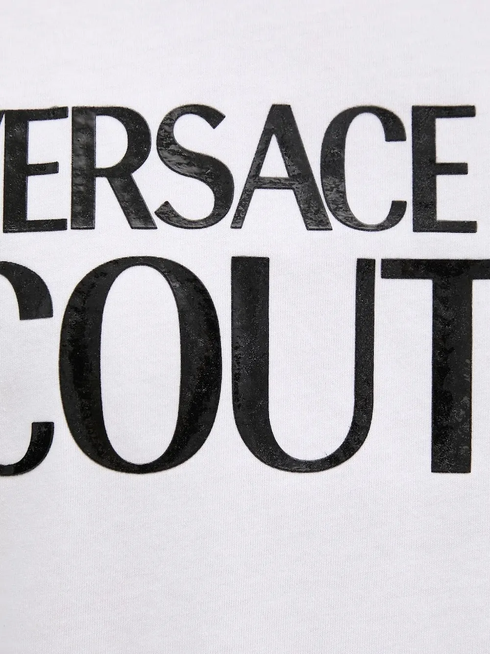 Versace Jeans Couture T-shirt met logoprint Wit