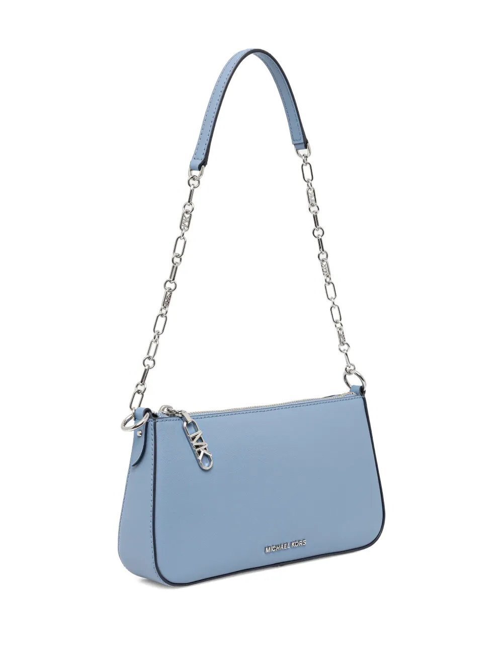 Michael Kors Kleine Empire schoudertas met kettingband - Blauw