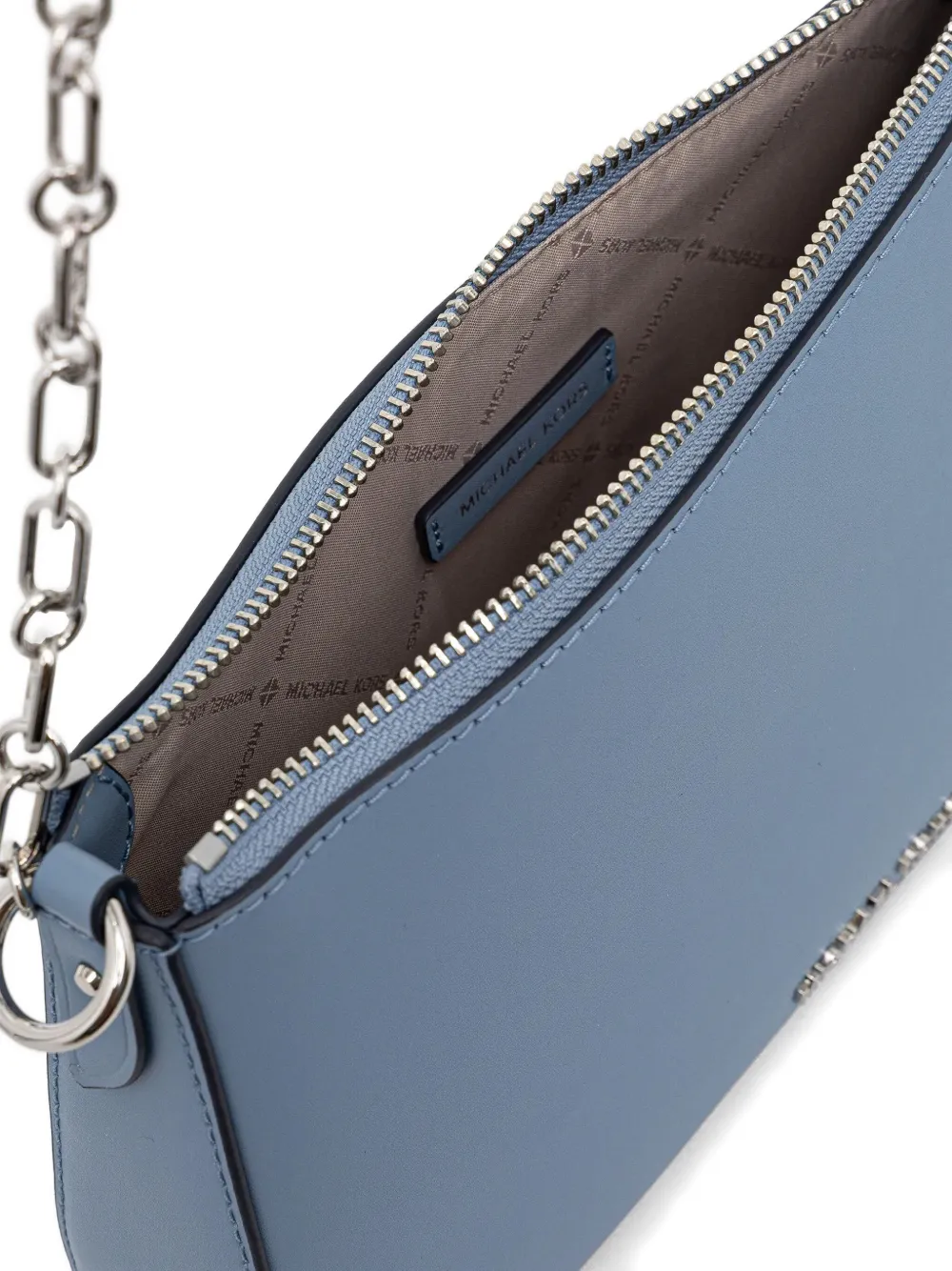 Michael Kors Kleine Empire schoudertas met kettingband Blauw