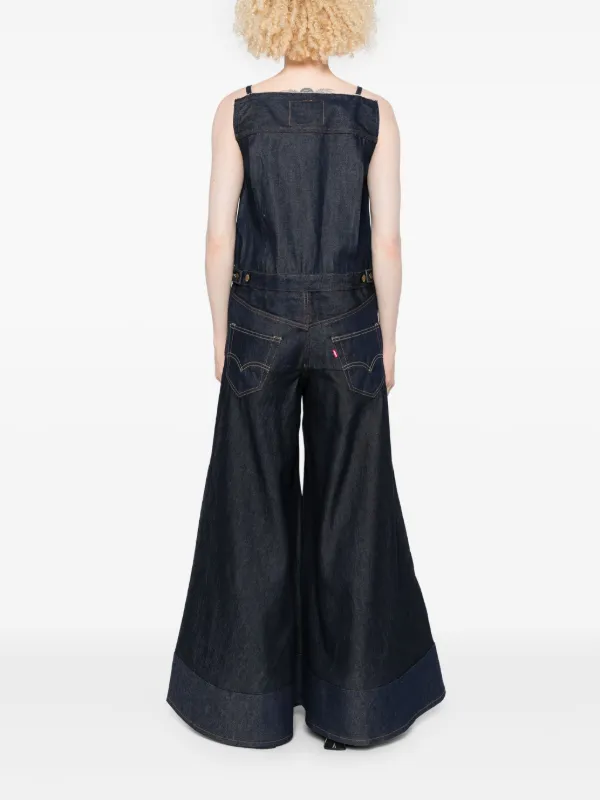 Levi's® x sacai Women's Denim Jumpsuit Levi's® X Sacai Women's Denim Jumpsuit - Dark Wash | Levi's® US