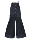sacai denim wide-leg jumpsuit - Blue