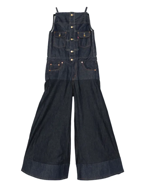 Levi's® x sacai Women's Denim Jumpsuit Levi's® X Sacai Women's Denim Jumpsuit - Dark Wash | Levi's® US