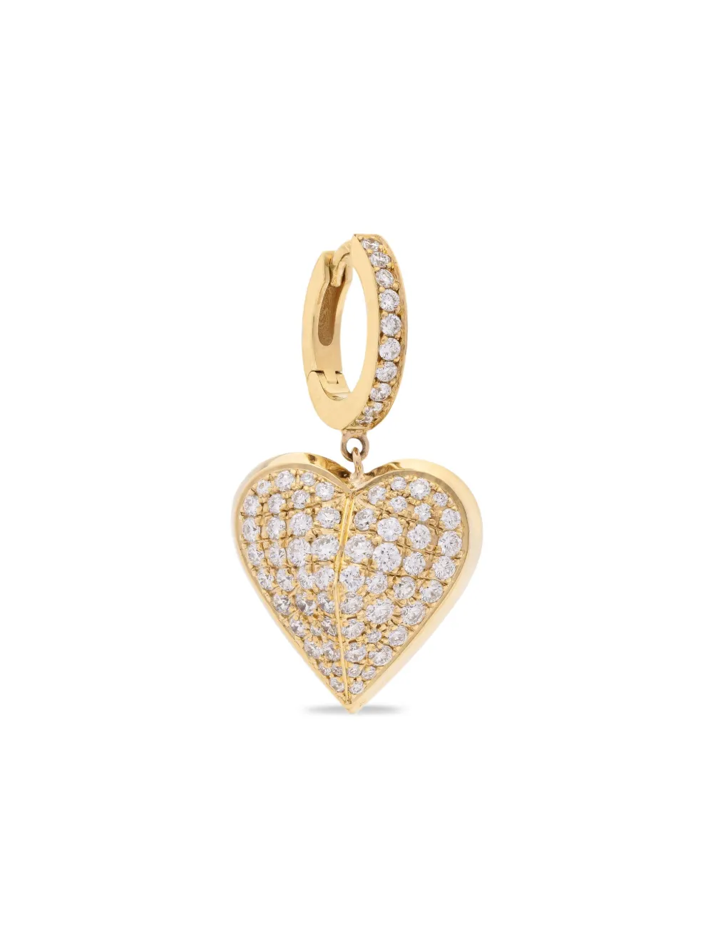 Peruffo 18K yellow gold diamond hoop earring - ゴールドトーン Peruffo 18K yellow gold diamond hoop earring - ゴールドトーン