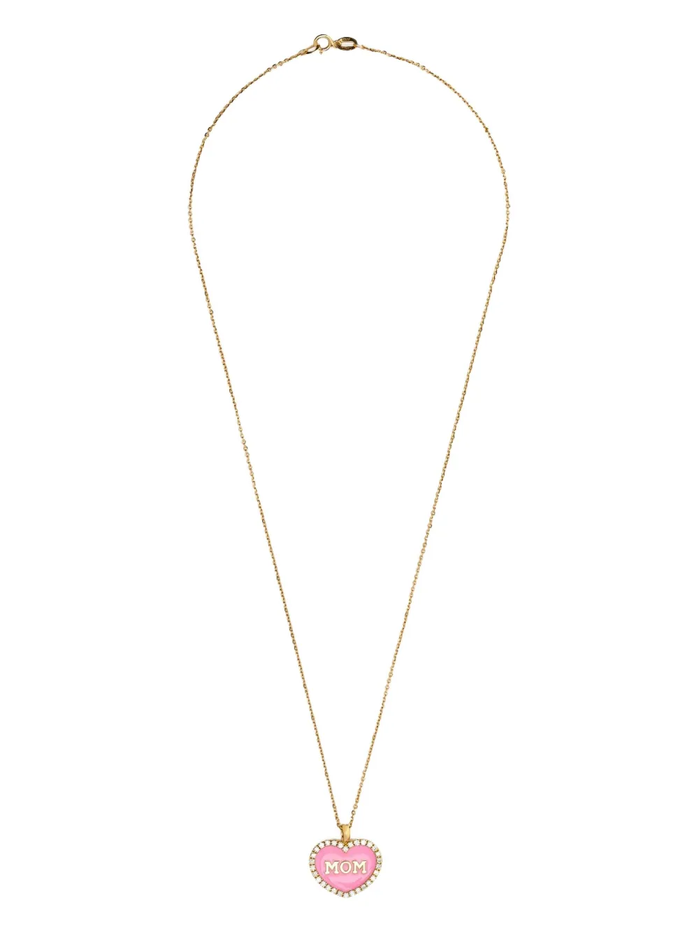 Lisa O 18K yellow gold Mom diamond necklace - ゴールドトーン Lisa O 18K yellow gold Mom diamond necklace - ゴールドトーン