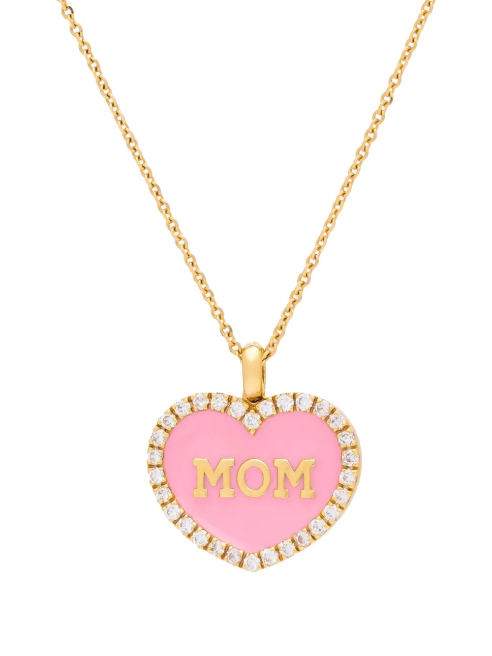 Lisa O 18K yellow gold Mom diamond necklace | Image 2