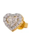 Munnu The Gem Palace 18K yellow gold Heart diamond earrings