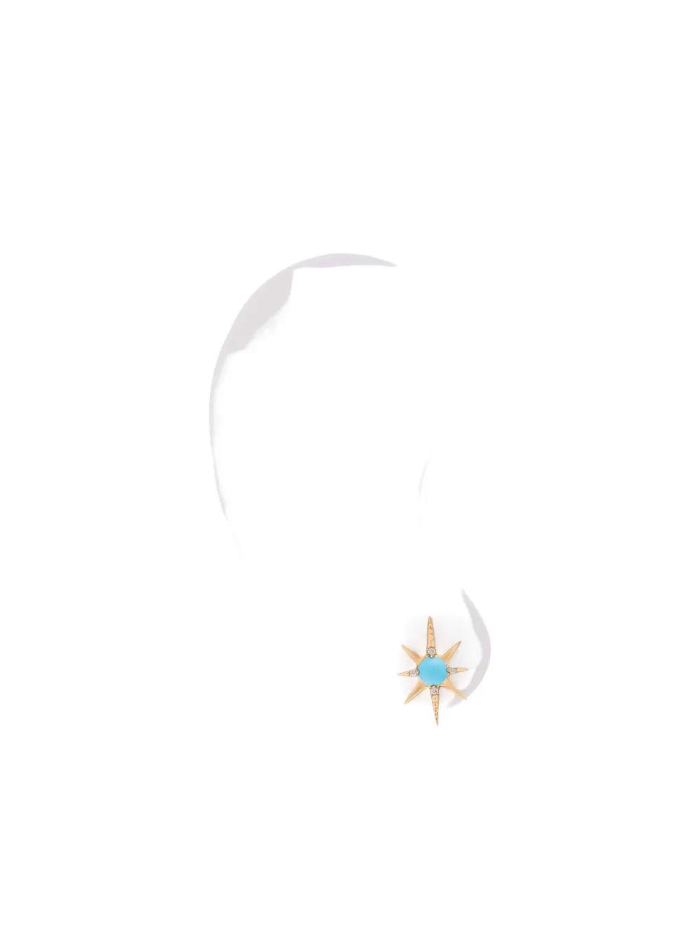 Eden Presley 14K yellow gold Stardust turquoise and diamond earrings | Fine Jewelry | Image 2