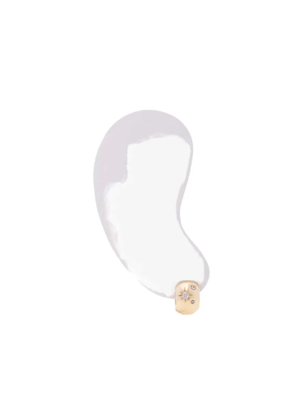 Scosha 10K gold Disco Dazzle diamond hoop earrings | Fine Jewelry | Image 2
